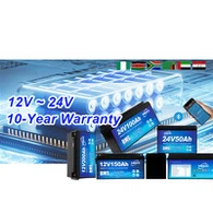 25.6V Battery Litiam 100AH Pacáiste Cáilíochta